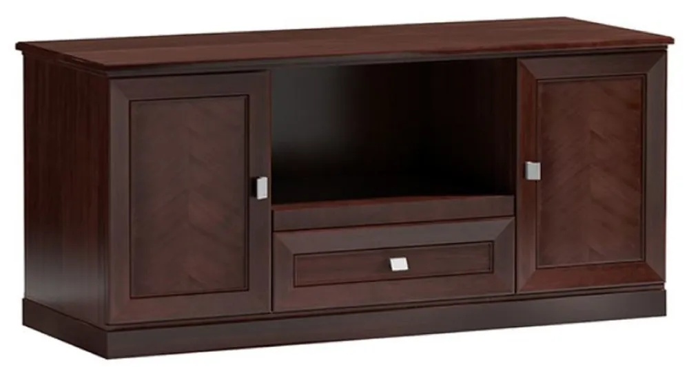 Casa Padrino Aparador de Lujo con 2 Puertas y Cajón Marrón Oscuro / Plata 165 x 60 x H. 76 cm - Muebles de Sala Preis Gesenkt