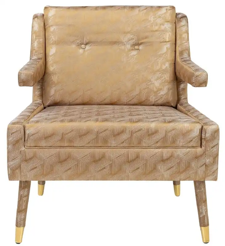Casa Padrino sillón de lujo oro / oro 76 x 88 x H. 89 cm - Sillón para Sala de Estar Estilo Neoclásico - Muebles de Sala de Estar de Diseño Heißes Angebot