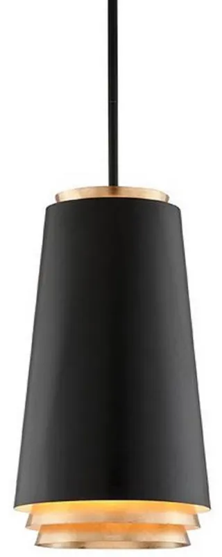 Casa Padrino lámpara colgante LED de lujo negro / oro Ø 31,8 x H. 55,9 cm - Lámpara Colgante de Metal Redonda con Pan de Oro Garantierte Lieferung