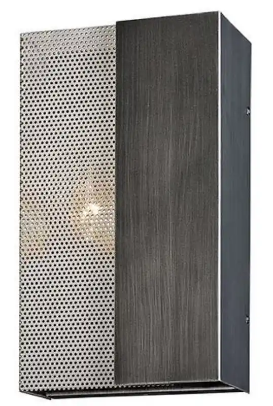 Casa Padrino lámpara de pared de lujo grafito / plata 17,8 x 10,2 x H. 30,5 cm - Lámpara de Hotel y Restaurante Jetzt Kaufen
