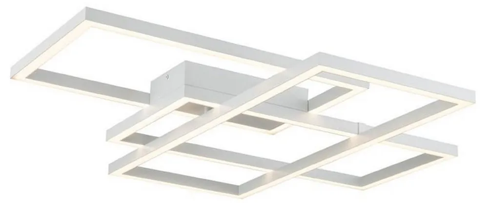Wochenendangebot Casa Padrino lámpara de techo LED de diseño blanco 78 x 68 x H. 8 cm - Colección de Lujo