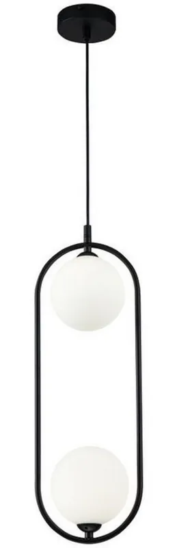 Meistverkauft Casa Padrino lámpara colgante de lujo negro / blanco 17 x 12 x H. 48 cm - Lámpara Colgante Moderna