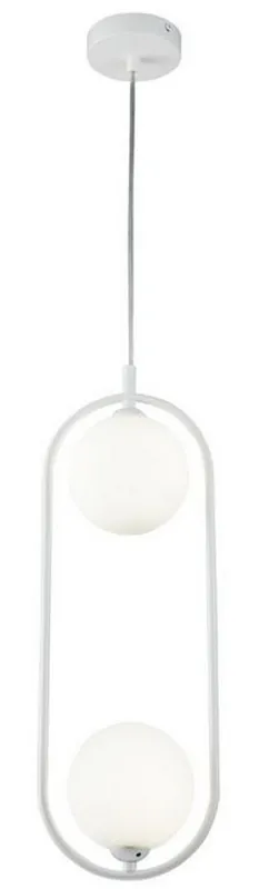 Letzte Chance Casa Padrino lámpara colgante de lujo blanco / blanco 17 x 12 x H. 48 cm - Lámpara Colgante Moderna