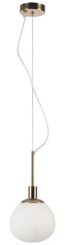 Highlight Casa Padrino lámpara colgante oro / blanco Ø 15 x H. 30,5 cm - Lámpara Colgante Moderna