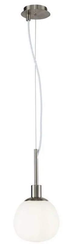 Must-Have Casa Padrino lámpara colgante plata / blanco Ø 15 x H. 30,5 cm - Lámpara Colgante Moderna