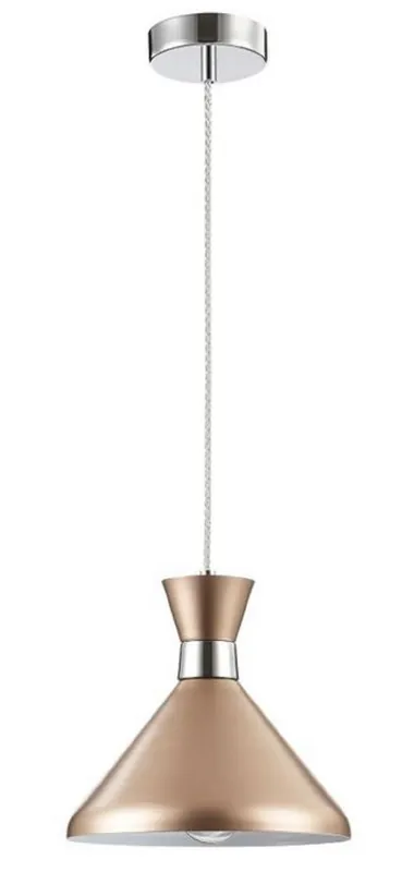 Billig Casa Padrino Lámpara Colgante Champagne / Plata Ø 22,5 cm - Lámpara de Altura Regulable