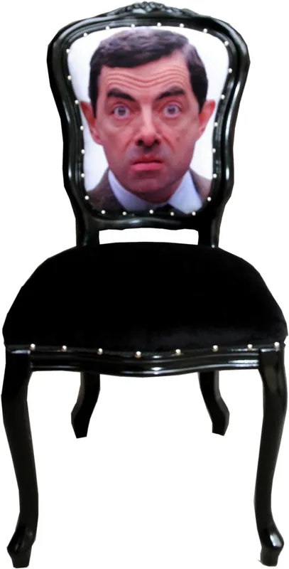 Zertifiziert Casa Padrino Baroque Luxury Dining Chair Diseño de dibujos animados / Negro - Silla de diseño - Muebles de diseño