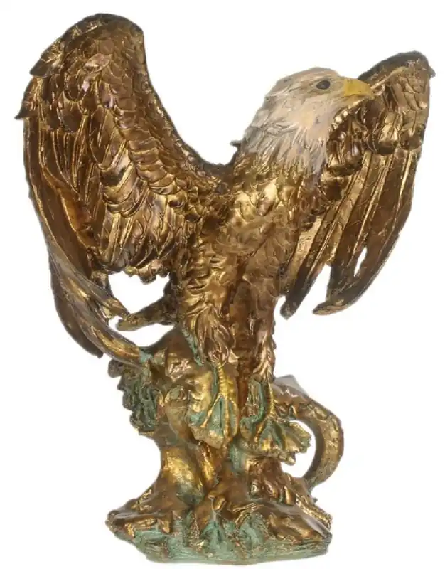 Finale Aktion Casa Padrino águila gusto barroco oro / multicolor 55 x 30 x H. 60 cm - Escultura - Figura Deco en Estilo Barroco