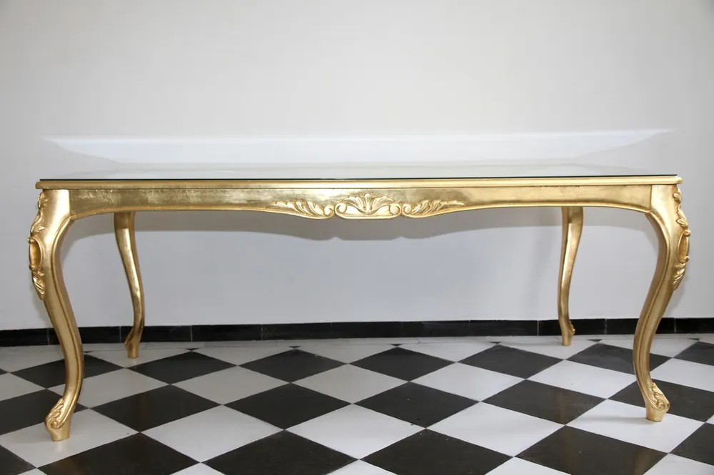 Mesa de comedor de lujo barroca Casa Padrino, 200 cm x 100 cm - Mesa de comedor - Made in Italy - Colección Luxury Billig