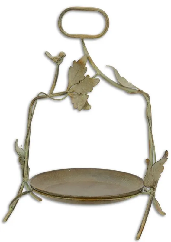 Ausverkauf Casa Padrino bandeja de servicio Art Nouveau con mango antiguo verde / herrumbre 35,5 x 24,5 x H. 44,3 cm - Accesorios de Jardín