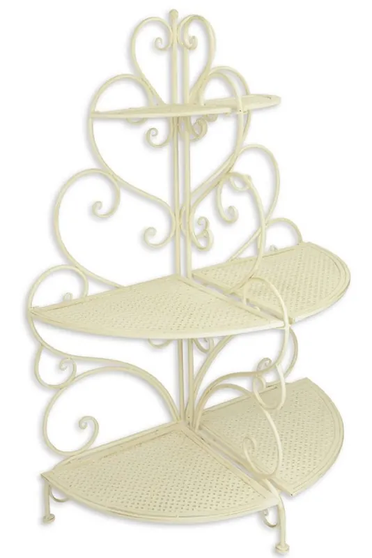 Casa Padrino Almacenamiento de Flores Art Nouveau Blanco 83,5 x 43 x H. 119,5 cm - Accesorios de Decoración de Jardín Top-Seller