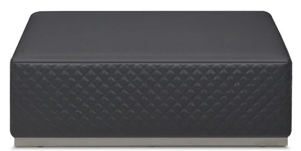 Angebot Casa Padrino taburete / reposapiés de cuero de lujo 89 x 89 x H. 30 cm - Muebles de Sala - Muebles de Cuero Genuino