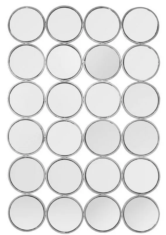 Casa Padrino espejo de pared de lujo de acero inoxidable plata 80 x H. 120 cm - Espejo de Diseñador - Colección de Lujo Sofort Bestellen