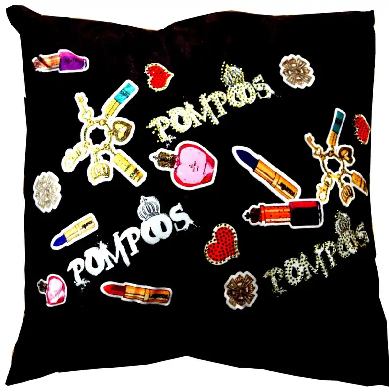 Harald Glööckler Designer Cushion Pompöös de Casa Padrino Pintalabios con diamantes de imitación - Art Collection - Expressversand