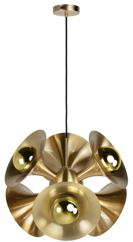 Casa Padrino lámpara colgante de lujo latón 55 x 55 x H. 53 cm - Lámpara Colgante de Latón - Lámpara de Salón - Colección de Lujo Finale Aktion