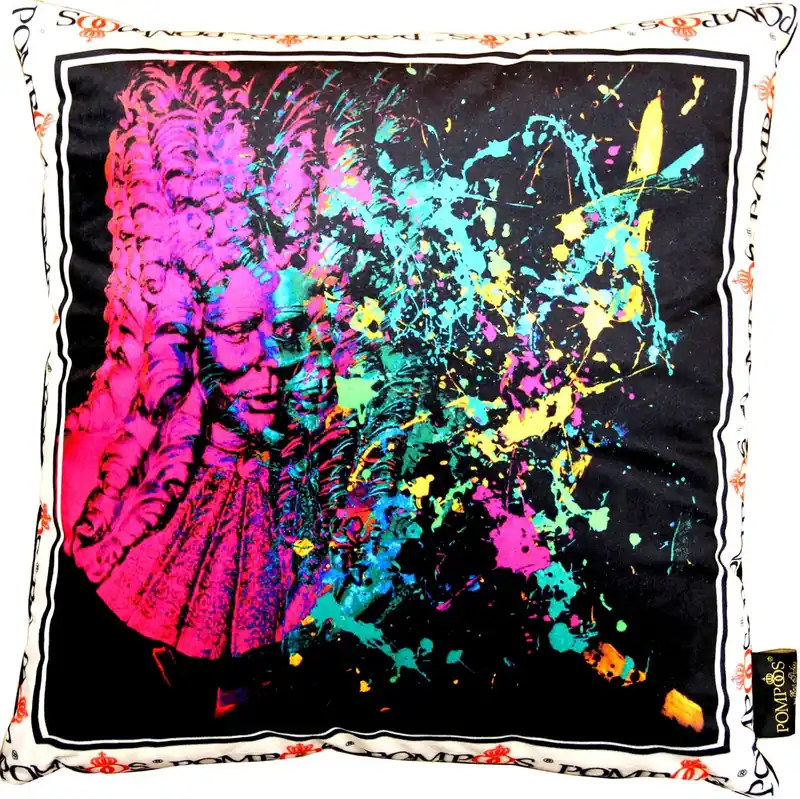 Letzte Chance Cojín de diseño Harald Glööckler Pompöös de Casa Padrino Purple - Colección de arte -