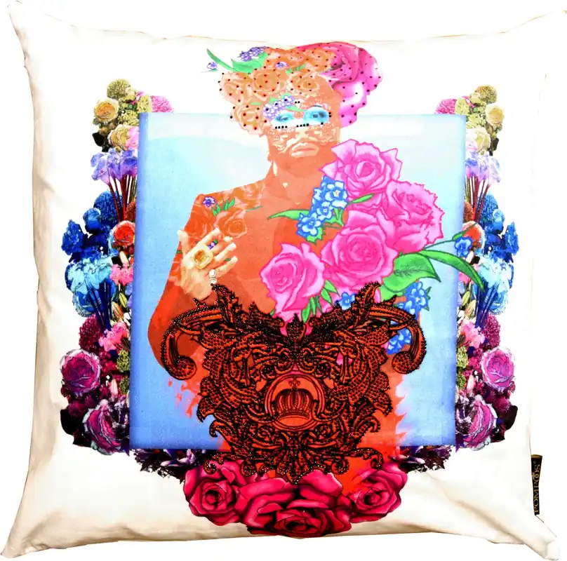 Cojín de diseño Harald Glööckler Pompöös de Casa Padrino - Colección de arte - Garantierte Lieferung