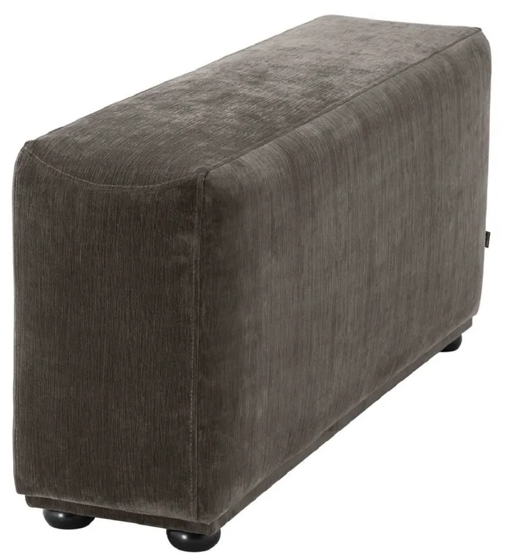 Casa Padrino reposabrazo de lujo con tejido de microfibra gris / negro 33 x 109 x H. 55 cm - Muebles de Sala Neu Im Sortiment