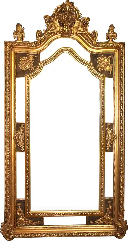 Angebot Espejo de pared barroco gigante Casa Padrino estilo antiguo dorado 115 x H. 215 cm - Espejo barroco magnífico con hermosas decoraciones