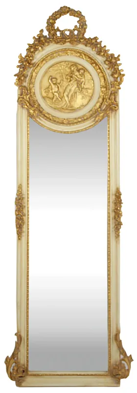 Casa Padrino Espejo Barroco Crema / Oro 55 x H. 175 cm - Sólido y Pesado - Espejo de Pared de Estilo Antiguo Jetzt Kaufen