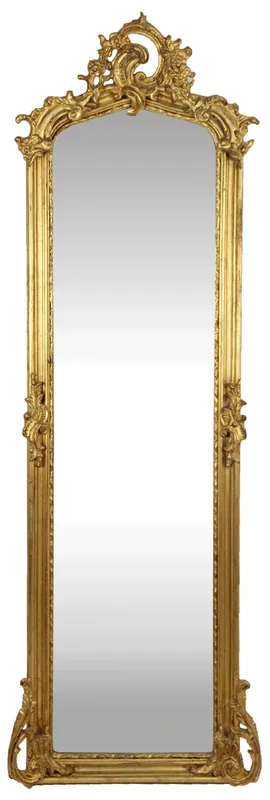 Casa Padrino Espejo Barroco Oro 55 x H. 175 cm - Espejo de Pared de Estilo Antiguo - Muebles Barrocos Highlight