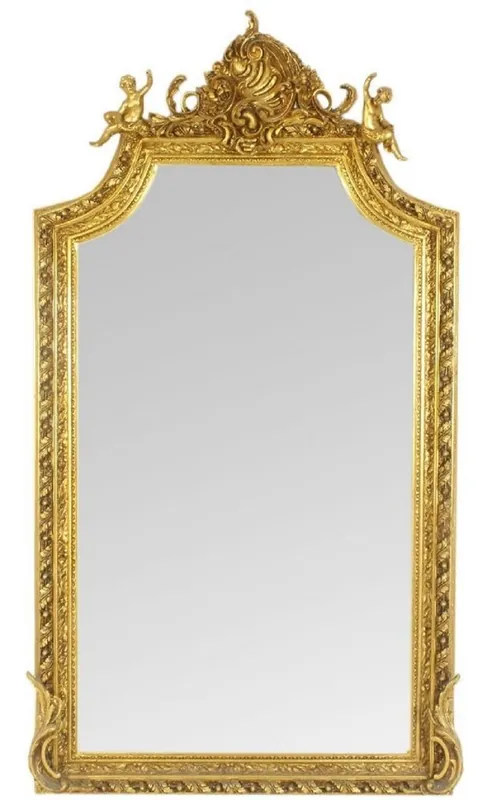 Casa Padrino Espejo de Pared Barroco Oro 100 x H. 180 cm - Espejo de Estilo Antiguo - Noble y Suntuoso - Muebles de Estilo Barroco Heißes Angebot