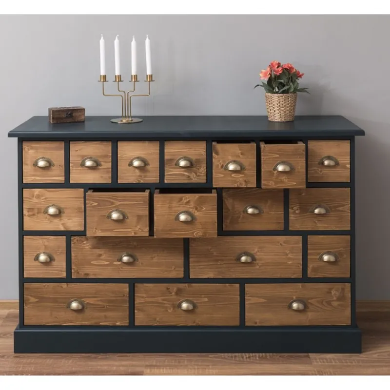 Beliebt Cajonera de estilo rústico Casa Padrino con 19 cajones - muebles de oficina en estilo rústico