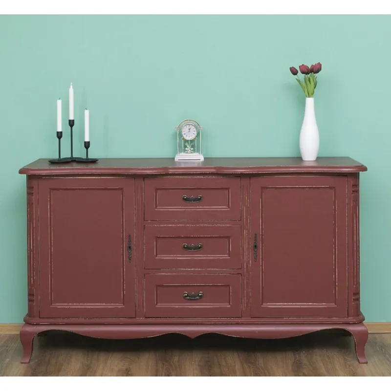 Sichere Zahlung Cajonera barroca Casa Padrino en rojo estilo francés antiguo - muebles estilo antiguo