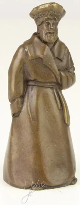 Knallerangebot Casa Padrino Campana de Mesa Art Nouveau Hombre con Sombrero Bronce / Oro 4 x 3,9 x H. 9,7 cm - Campana de Servicio Campana - Accesorios de Hostelería