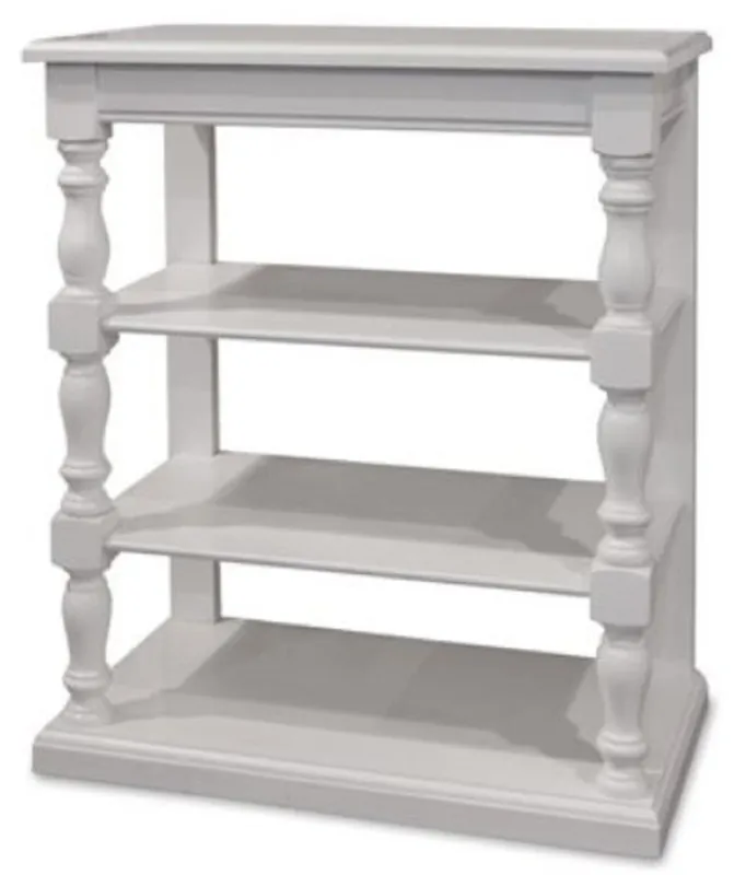 Wochenendangebot Casa Padrino consola de estilo campestre blanco 80 x 45 x A. 96 cm - Gabinete Estantería de Madera Maciza - Muebles Estilo Campestre