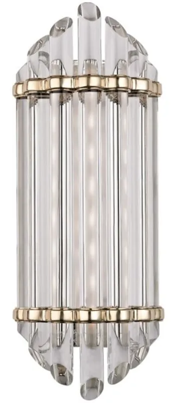 Casa Padrino Lámpara de Pared LED Art Deco de Lujo Latón Antiguo 16,5 x 10,8 x A. 41,9 cm - Calidad de Lujo Preis Gesenkt
