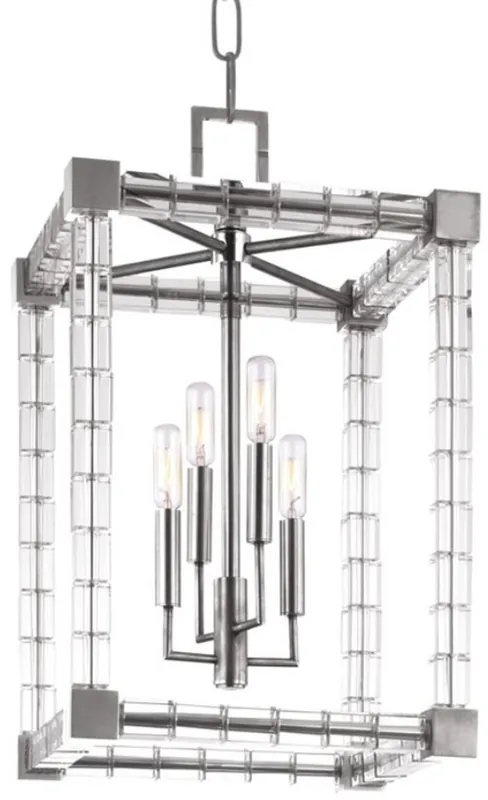 Casa Padrino araña de luces de diseño plata 34,5 x 34,5 x A. 56 cm - Moderna Araña de Luces de Vidrio Cristal de Lujo Solange Der Vorrat Reicht