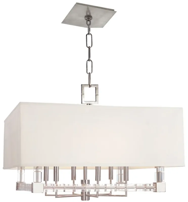 Meistverkauft Casa Padrino araña de luces de diseño plata / latón antiguo / blanco 66 x 66 x A. 48 cm - Lámpara de Araña Moderno de Vidrio Cristal de Lujo con Pantalla de Seda de Arte
