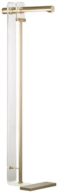 Casa Padrino lámpara de pie LED de diseño latón antiguo 37,5 x 25,4 x A. 111,8 cm - Lámpara de pie moderna - Lámpara de salón - Calidad de Lujo Versand Am Gleichen Tag