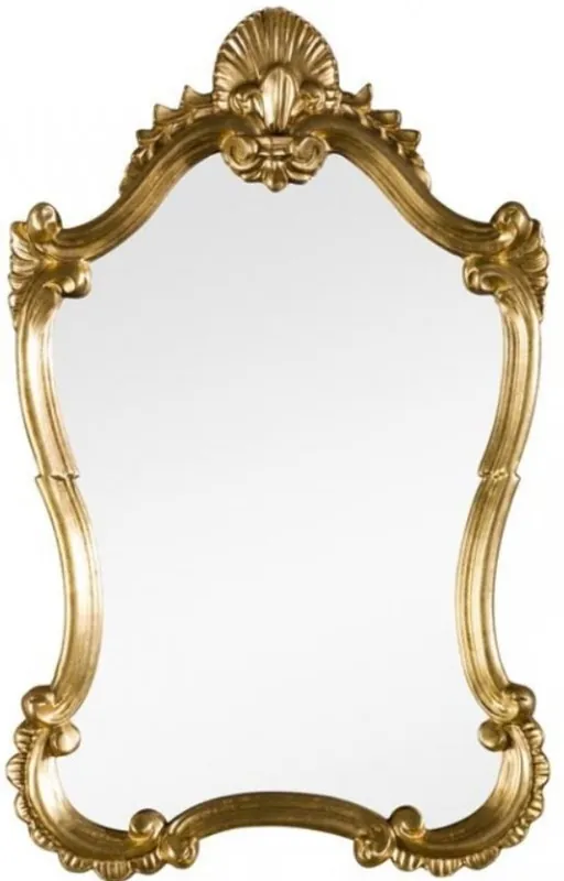Casa Padrino espejo de pared barroco de lujo oro 46 x 5 x A. 73 cm - Espejo de salón - Espejo de armario - Espejo Magnífico de Estilo Barroco Sichere Zahlung