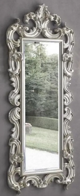 Mega-Angebot Casa Padrino espejo barroco de lujo plata 86 x 8 x A. 203 cm - Espejo armario barroco - Muebles de Estilo Barroco