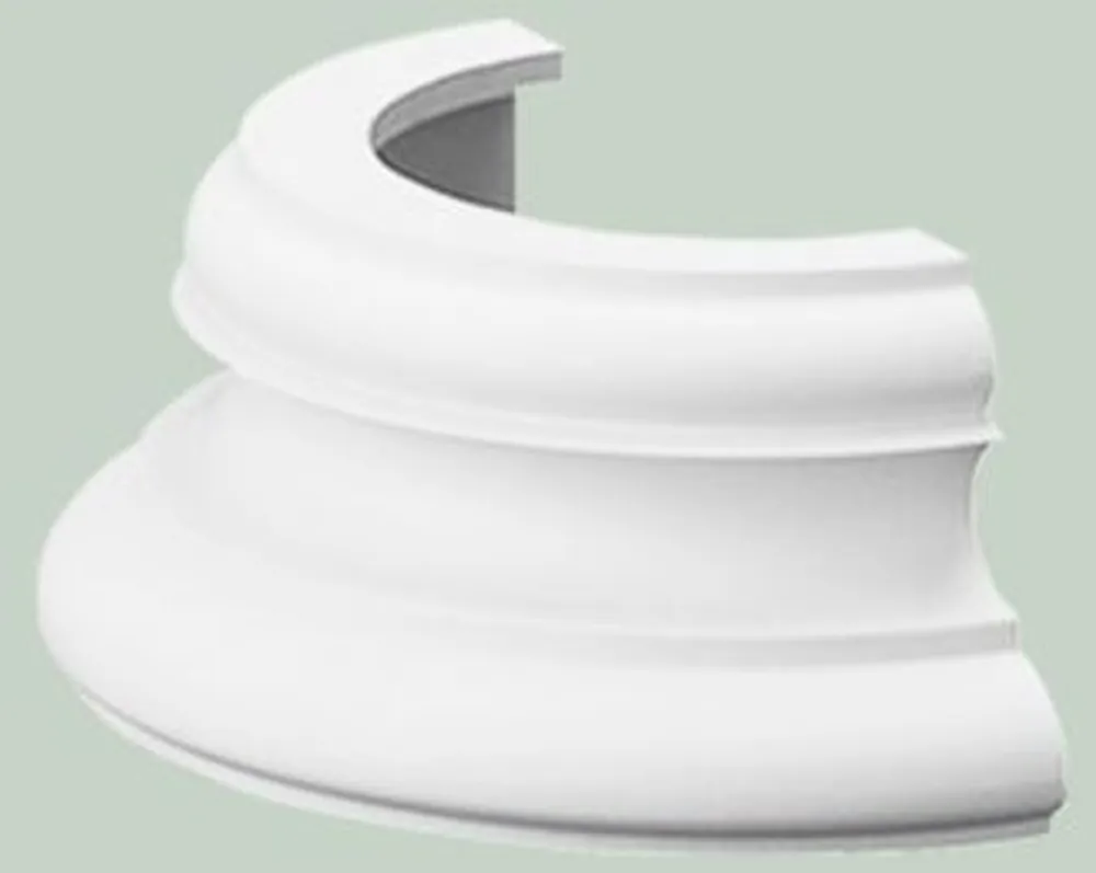 Mega-Angebot Casa Padrino elemento decorativo barroco pedestal pilar blanco 32 x 16 x A. 12,5 cm - Decoración de la Pared Adornada - Decoración Barroco
