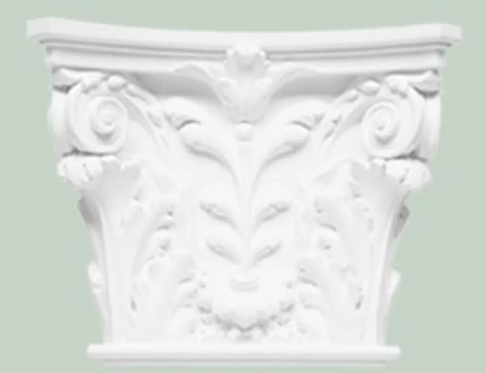 Solange Der Vorrat Reicht Casa Padrino pilar de elementos decorativos barrocos cabecero blanco 42,5 x 10,5 x A. 35 cm - Decoración de Pared de Estilo Barroco