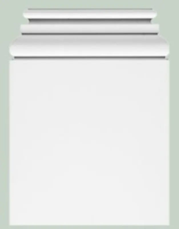 Casa Padrino decoración de pared barroco pedestal blanco 39 x 6,5 x A. 53,5 cm - Elemento Decorativo Pedestal Pilar Direktkauf