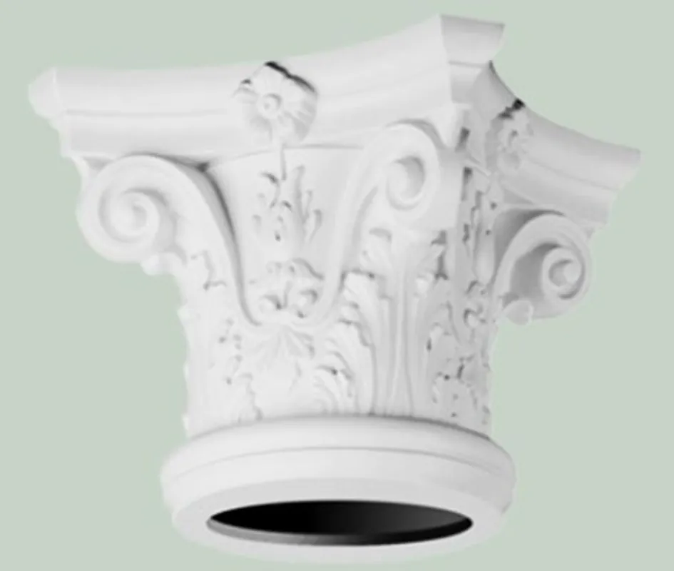 Casa Padrino pilar de elementos decorativos barrocos cabecero blanco 36 x 36 x A. 30 cm - Elemento Decorativo Barroco - Accesorios Decorativos Expressversand