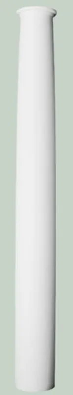 Preisreduziert Casa Padrino elemento decorativo barroco pilar blanco Ø 22 x A. 202 cm - Pilar Decorativa Redonda en Estilo Barroco