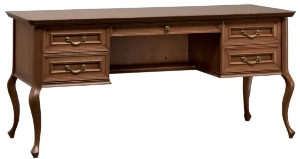 Begrenztes Angebot Casa Padrino escritorio art nouveau de lujo marrón 163,3 x 68,4 x A. 75,6 cm - Muebles de Oficina Barrocos y Art Nouveau