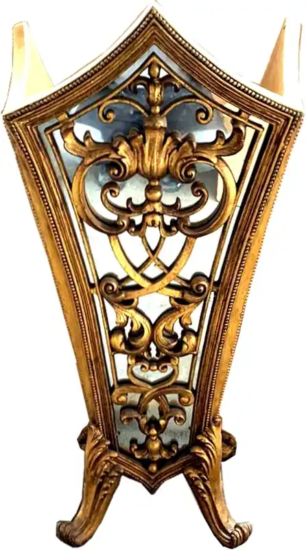 Sonderaktion Paragüero de lujo barroco sólido Casa Padrino dorado con vidrio espejo - Colección de lujo del interior del hotel - Edición limitada