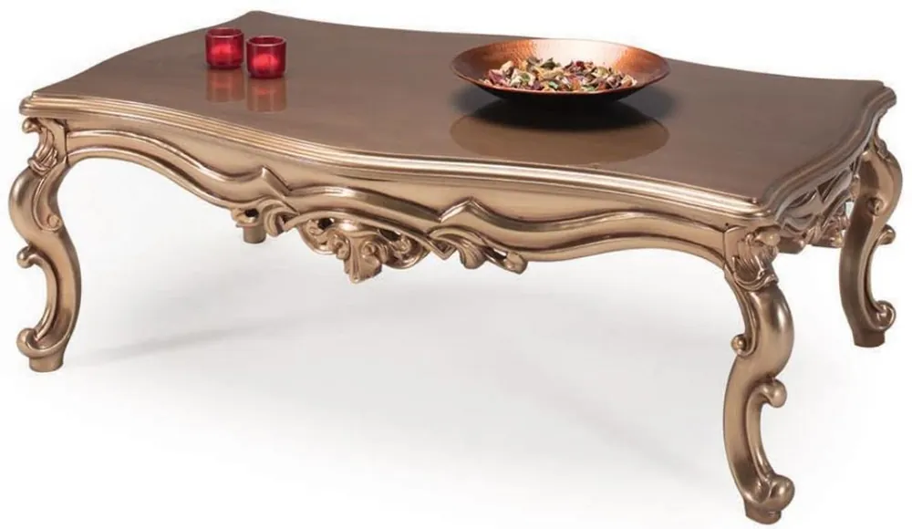 Sonderaktion Casa Padrino mesa de centro barroco de lujo bronce 129 x 95 x A. 48 cm - Muebles de sala - Muebles Barrocos