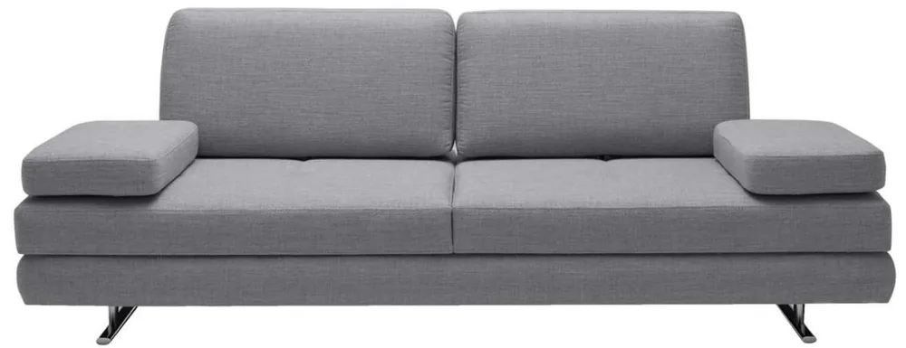 Highlight Casa Padrino sofá de salón de lujo con reposabrazos plegables gris 218 x 108 x A. 81 cm - Muebles de Lujo