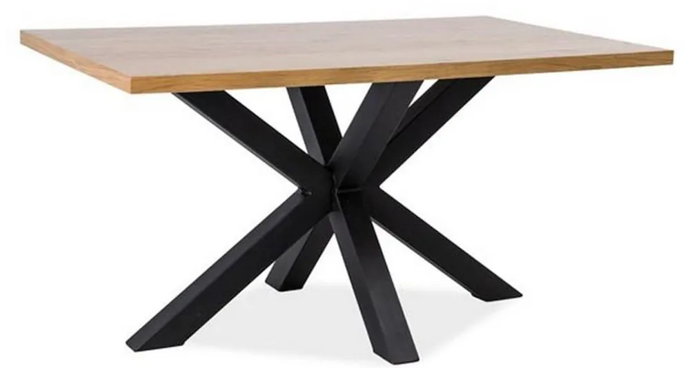 Must-Have Casa Padrino mesa de comedor de madera maciza de diseño natural / negro - Diferentes Tamaños - Mesa de cocina con tablero de roble macizo - Muebles de Cocina