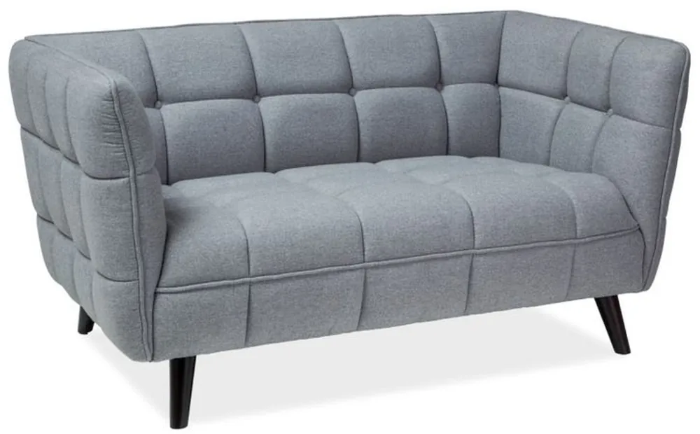 Casa Padrino sofá de lujo gris / negro 142 x 85 x A. 78 cm - Sofá de salón - Muebles de Lujo Neu