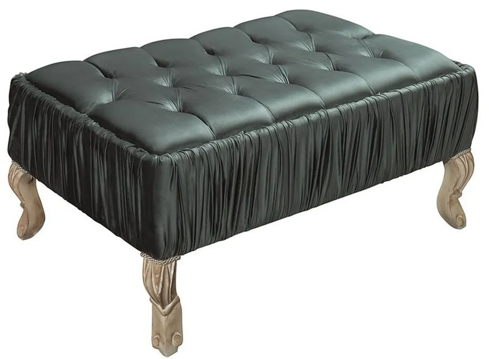 Casa Padrino mesa de centro barroco de lujo verde / crema / beige 90 x 60 x A. 45 cm - Mesa de salón con pedrería - Muebles de salón de estilo barroco Aktuell