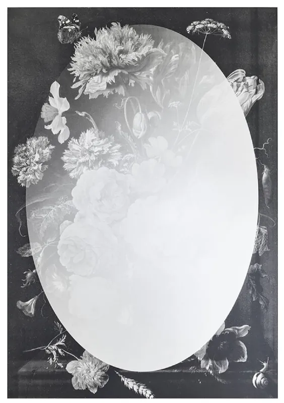 Neuheit Casa Padrino espejo de pared de diseño negro / gris 70 x A. 101,3 cm - Espejo de armario - Espejo de salón - Espejo de dormitorio - Calidad de Lujo