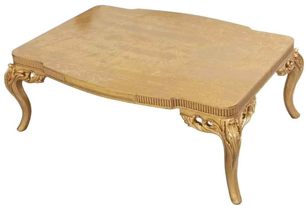 Casa Padrino mesa de centro barroco de lujo oro 120 x 86 x A. 45 cm - Mesa de salón adornada - Muebles de Salón en Estilo Barroco Mega-Angebot